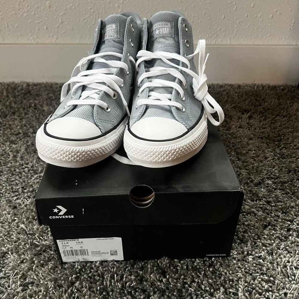 Converse Unisex Chuck Taylor All Star Hi Top Shoes Cloudy Daze Blue Size 11.5